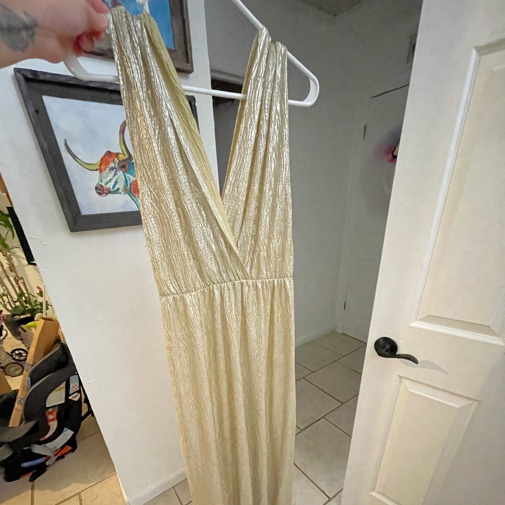 Long Gold dress